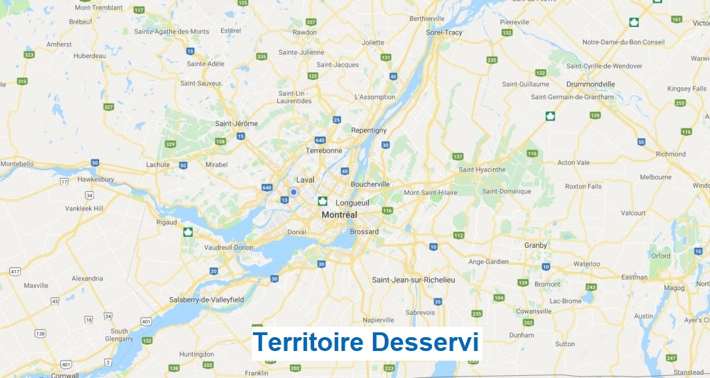 Le Groupe AirNet Territoire Desservi